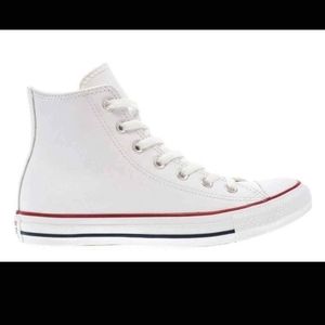Leather Converse High Tops 8.5